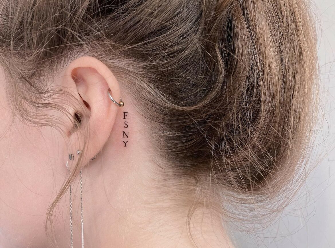 Behind Ear Tattoos