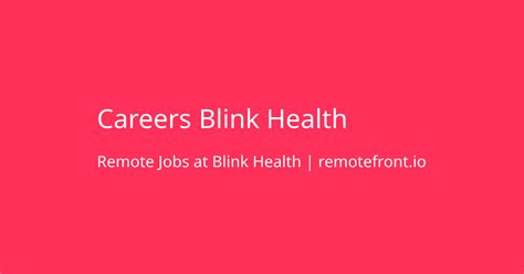 Blink Health Job Review