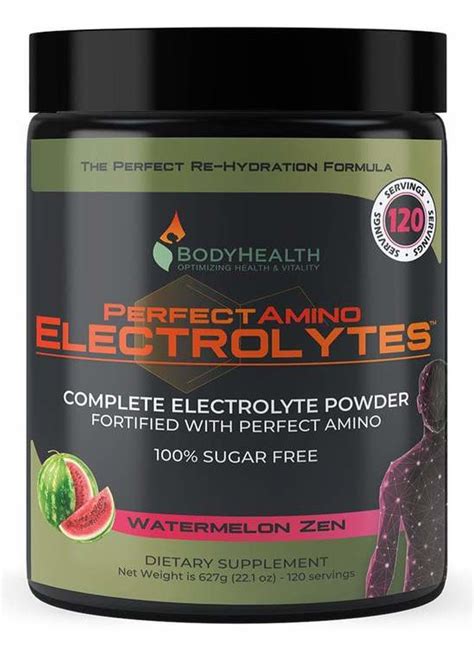 Bodyhealth Perfect Amino Electrolytes Powder 100 Servings Watermelon Bodyhealth Perfect Amino Electrolytes Powder 100 Servings Watermelon