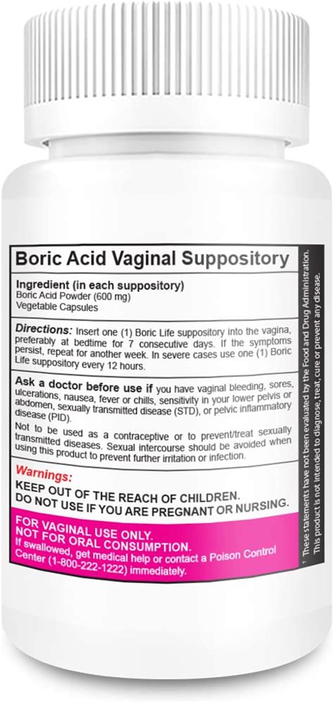 Boric Acid Vaginal Suppositories - 100% Pure Made In Usa - Boric Life ... Boric Acid Vaginal Suppositories - 100% Pure Made In Usa - Boric Life ...