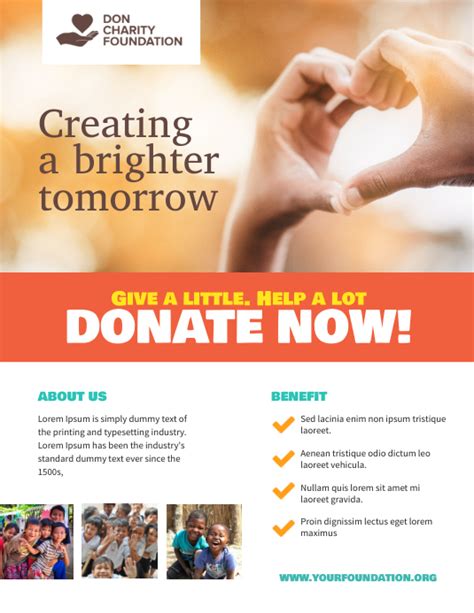 Charity Donation Fundraising Flyer Poster Template Postermywall Charity Donation Fundraising Flyer Poster Template Postermywall