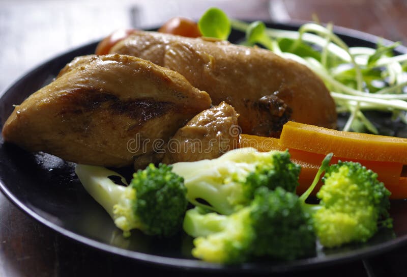 Chicken Healthly Drawing Food