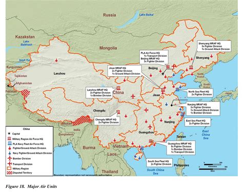 Chinese Military Bases Map