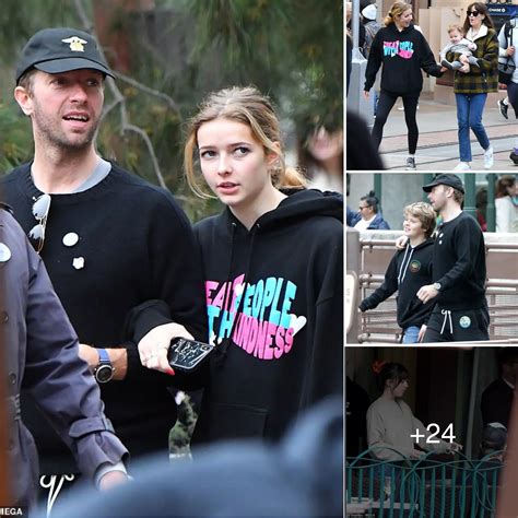 Chris Martin And Dakota Johnson Visit Disneyland With His Children Chris Martin And Dakota Johnson Visit Disneyland With His Children