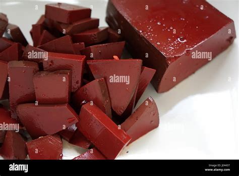 Coagulated Pig S Blood Cake Stock Photo Alamy Coagulated Pig S Blood Cake Stock Photo Alamy