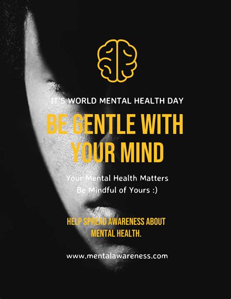 Cod Gray Mental Health Flyer Template Venngage Cod Gray Mental Health Flyer Template Venngage