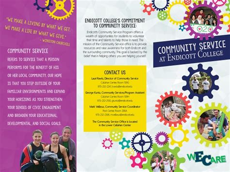 Community Service Brochure Community Service Brochure