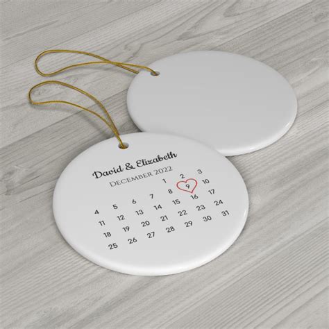 Couples Wedding Date Ornament Personalized Gift Custom Etsy Couples Wedding Date Ornament Personalized Gift Custom Etsy