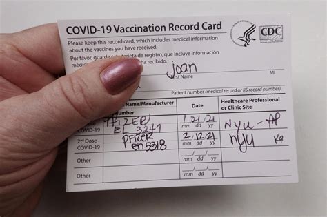 5 Covid Vaccination Card Tips