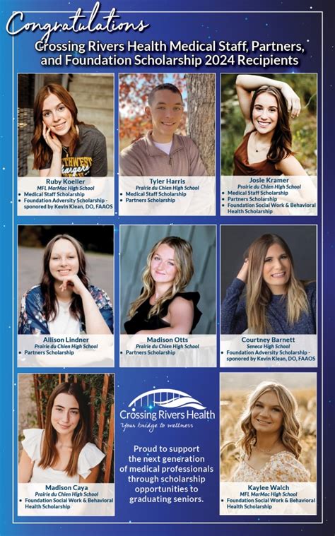 Crossing Rivers Health Awards Twelve Scholarships To Area Graduates Crossing Rivers Health Awards Twelve Scholarships To Area Graduates