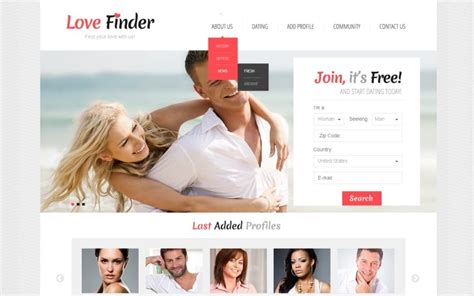 5 Dating Website Templates