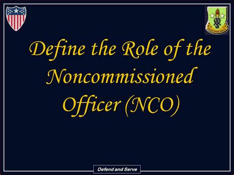 Define The Role Of The Noncommissioned Officer Nco Ppt Download Define The Role Of The Noncommissioned Officer Nco Ppt Download