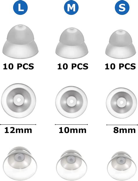 Dome Hearing Aid Silicone Domes 30 Pack Medium Small Power Domes Dome Hearing Aid Silicone Domes 30 Pack Medium Small Power Domes
