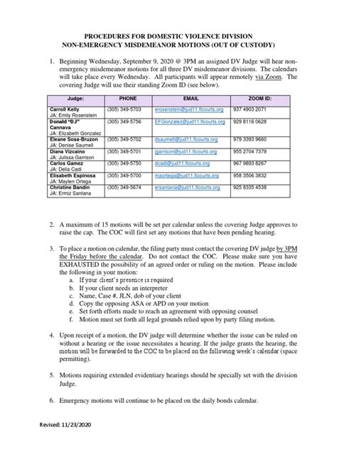 Dv Non Emergency Misdemeanor Motions Procedures Pdf Judiciaries Dv Non Emergency Misdemeanor Motions Procedures Pdf Judiciaries