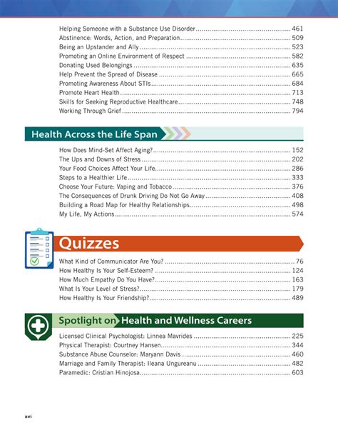 Essential Health Skills 3E Page Xvi Essential Health Skills 3E Page Xvi