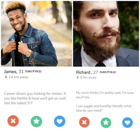 Male Dating Profile Examples