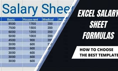 Excel Salary Sheet Formulas How To Choose The Best Template Earn Excel Salary Sheet Formulas How To Choose The Best Template Earn