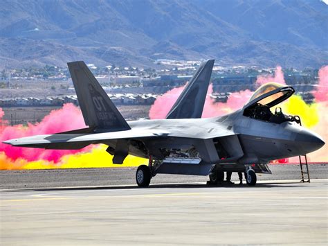 F 22 Raptor Demo Team At Nellis Air Show R Aviation F 22 Raptor Demo Team At Nellis Air Show R Aviation