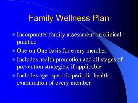 Family Wellness Plan Family Wellness Plan