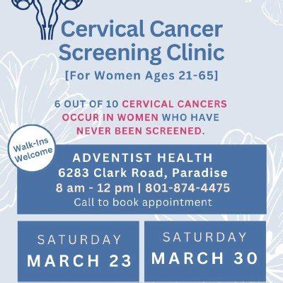 Fee Free And Low Cost Cervical Cancer Screenings Tickets Adventist Fee Free And Low Cost Cervical Cancer Screenings Tickets Adventist