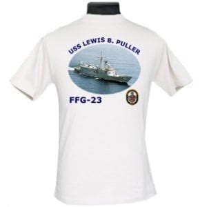 Ffg 23 Uss Lewis B Puller 2 Sided Photo T Shirt Ffg 23 Uss Lewis B Puller 2 Sided Photo T Shirt