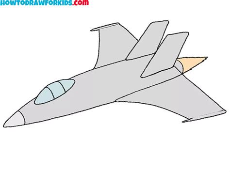 Fighter Jet Drawing Easy