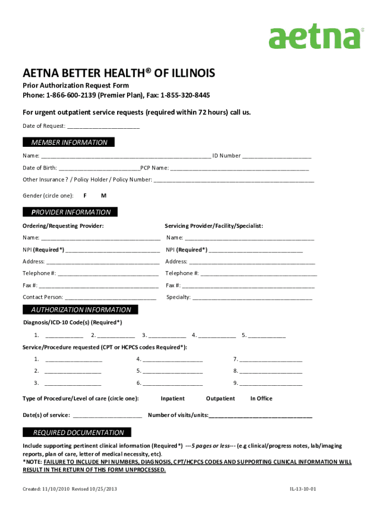 Fillable Online Aetna Better Health Authorization Tool Fax Email Print Fillable Online Aetna Better Health Authorization Tool Fax Email Print