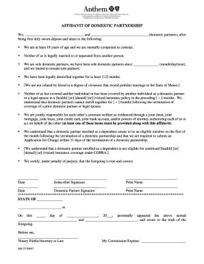 Fillable Online Affidavit Of Domestic Partnership Fax Email Print Fillable Online Affidavit Of Domestic Partnership Fax Email Print
