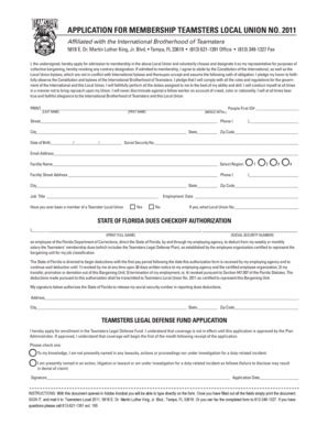 Fillable Online Fdocteamsters Application For Membership Teamsters Fillable Online Fdocteamsters Application For Membership Teamsters