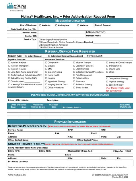 Fillable Online Molina Healthcare Medicaid Prior Authorization Pre Fillable Online Molina Healthcare Medicaid Prior Authorization Pre