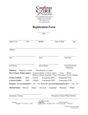 Fillable Online Studenthealth Uncc Registration Form Student Health Fillable Online Studenthealth Uncc Registration Form Student Health