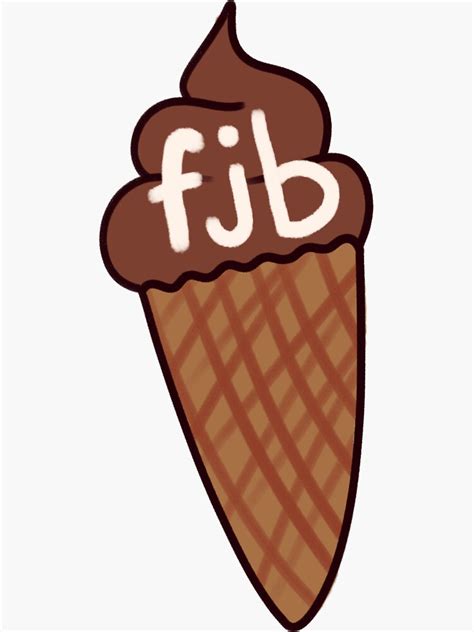 Fjb Meaning Joe Ice Cream Waffle President Fuck Sticker For Sale By