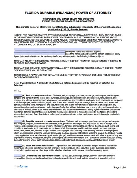 Florida Durable Power Of Attorney Form 2025 Rasmus J Dahl Florida Durable Power Of Attorney Form 2025 Rasmus J Dahl