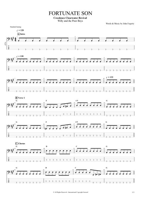 Fortunate Son Tab By Creedence Clearwater Revival Guitar Pro Fortunate Son Tab By Creedence Clearwater Revival Guitar Pro