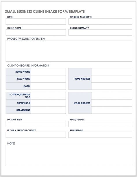 Free Client Intake Templates And Forms Smartsheet Free Client Intake Templates And Forms Smartsheet