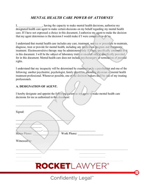 Free Mental Health Power Of Attorney Rocket Lawyer Free Mental Health Power Of Attorney Rocket Lawyer
