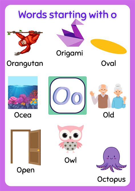 Free Printable Words That Start With O Worksheet About Preschool Free Printable Words That Start With O Worksheet About Preschool
