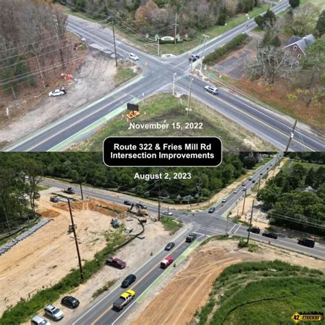 Fries Mill Road And Rt 322 Intersection August Update 42 Freeway Fries Mill Road And Rt 322 Intersection August Update 42 Freeway