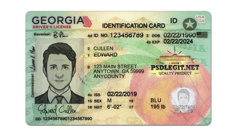 Georgia Id Card Psd Template New Psdlegit Georgia Id Card Psd Template New Psdlegit
