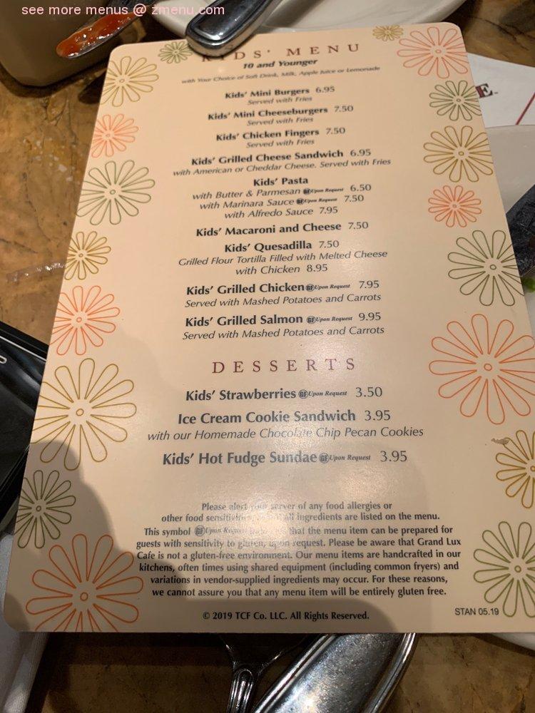 Grand Lux Cafe Houston