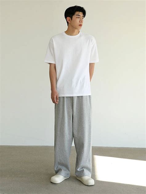 Gs No 226 Loose Sweatpants Casual Sweatpants Outfit Mens Outfits Gs No 226 Loose Sweatpants Casual Sweatpants Outfit Mens Outfits