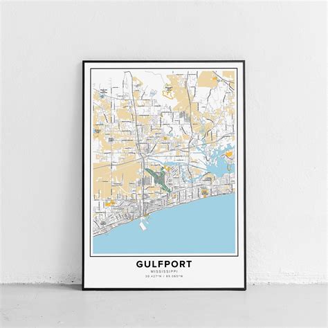 Gulfport Map Print Street Names Gulfport Print Printable Map Etsy Gulfport Map Print Street Names Gulfport Print Printable Map Etsy