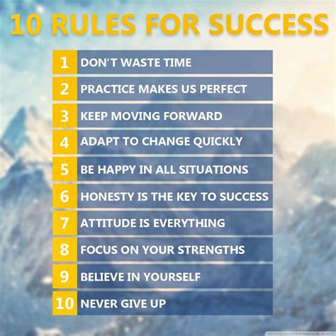 Hd Wallpaper Ten Rules For Success 10 Rules For Success Text Hd Wallpaper Ten Rules For Success 10 Rules For Success Text