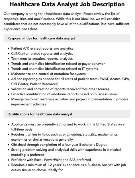 Health Data Analyst Job Description Velvet Jobs Health Data Analyst Job Description Velvet Jobs