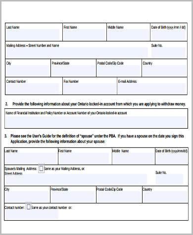 Health Hardship Form