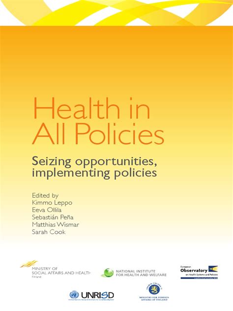 Health In All Policies Final Public Health Medical Health In All Policies Final Public Health Medical