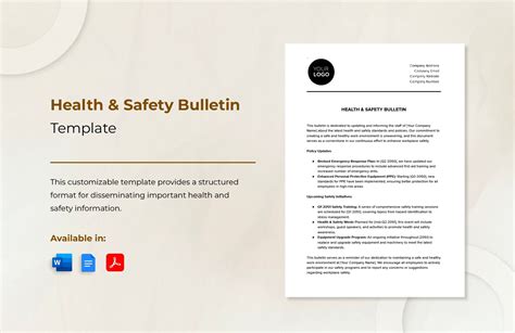 Health Safety Bulletin Template In Word Pdf Google Docs Download Health Safety Bulletin Template In Word Pdf Google Docs Download