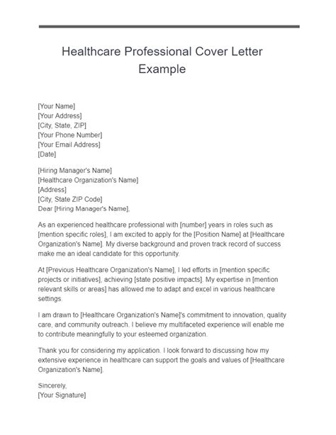 Healthcare Cover Letter 20 Examples Pdf Healthcare Cover Letter 20 Examples Pdf