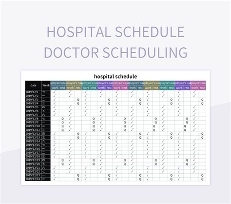 Healthcare Scheduling Template For Excel And Google Sheets Multi Roles Healthcare Scheduling Template For Excel And Google Sheets Multi Roles
