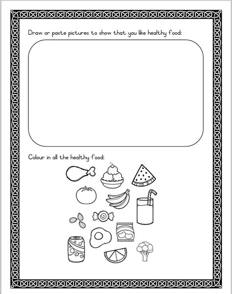 Healthy Eating Worksheets Teacha Healthy Eating Worksheets Teacha